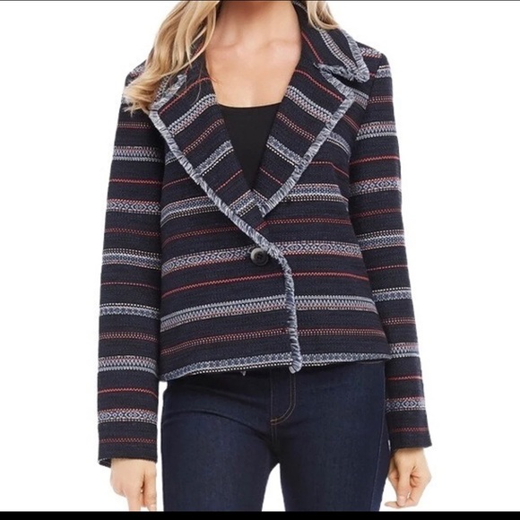 Karen Kane Jackets & Blazers - KAREN KANE fringe trim jacket
